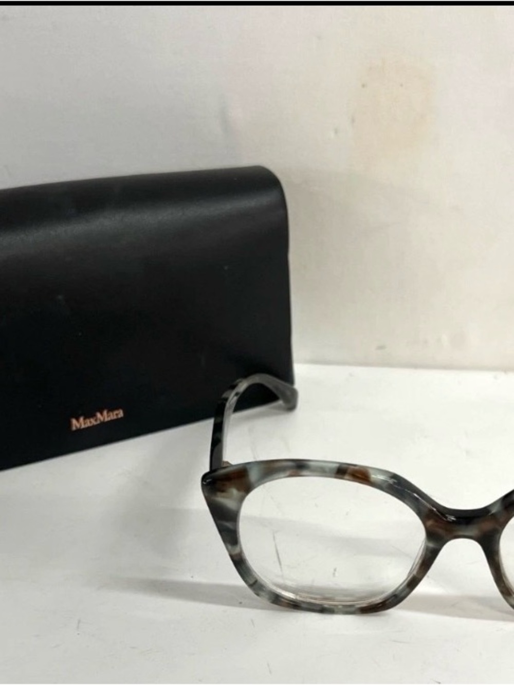 MaxMara Women's Tortoiseshell Acetate Optical Frames - Brown/Gray